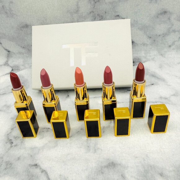Tom Ford Mini Deluxe Lipstick Set-Pussycat,Scarlet,Casablanca,Pink-5pc-BOXED-NEW - Picture 5 of 13